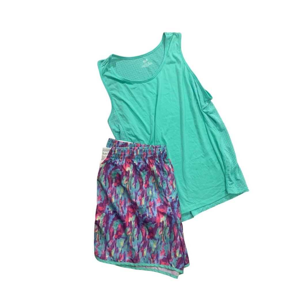 3X Zone Pro Womens 2 Piece Activewear Shorts Tank‎ Plus Size